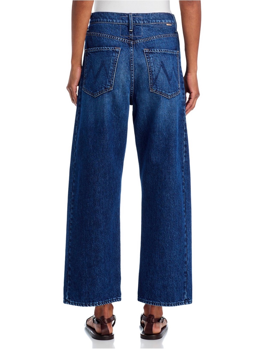 MOTHER The Half Pipe High Rise Ankle Wide Leg Jeans Size 27 - Picture 2 of 10